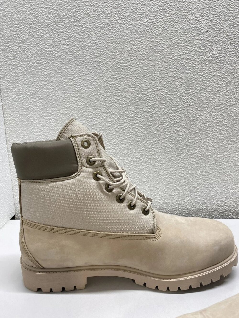 Timberland Mens Heritage 6" Waterproof Leather Nylon Boots Size 11.5 M Beige - Picture 7 of 14